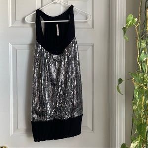 Sequin sleeveless top